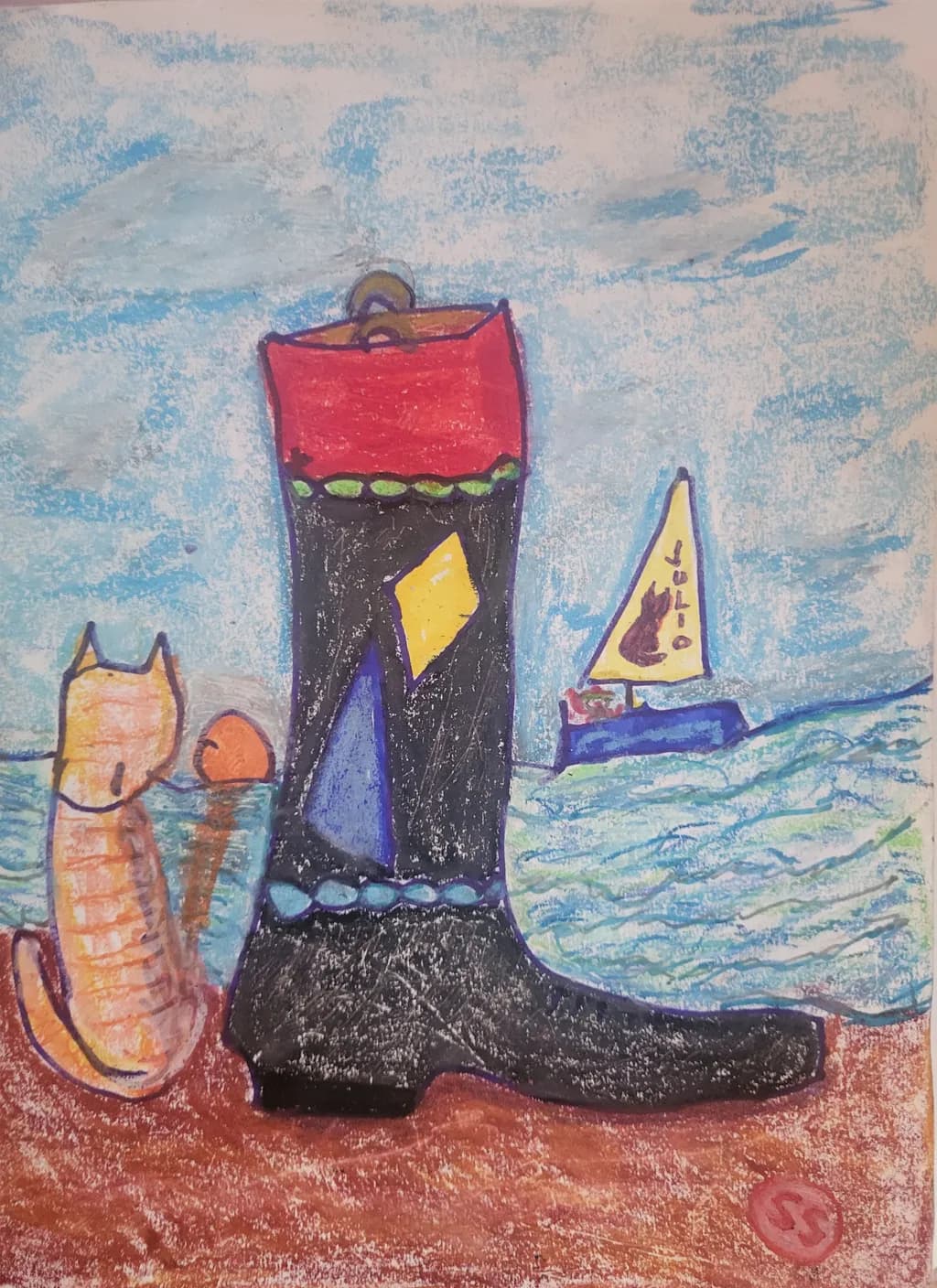 Seaside Boot and Cat