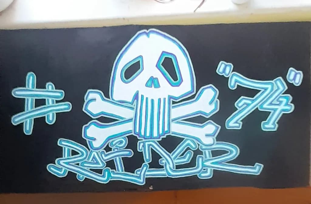 Neon Skull Rider