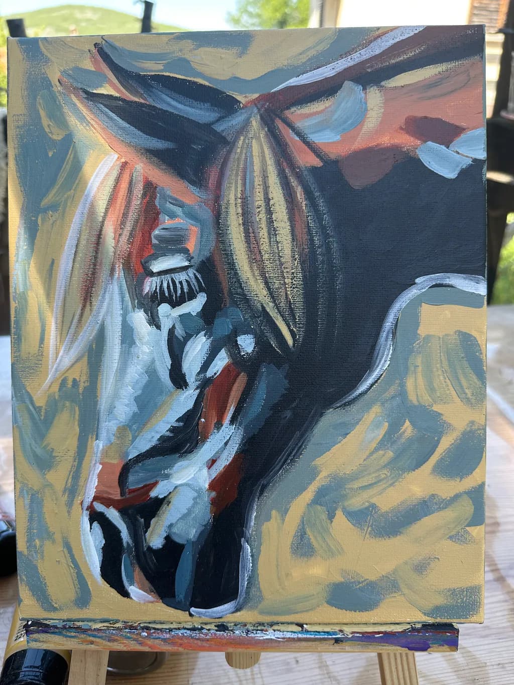 Striped Equine Portrait