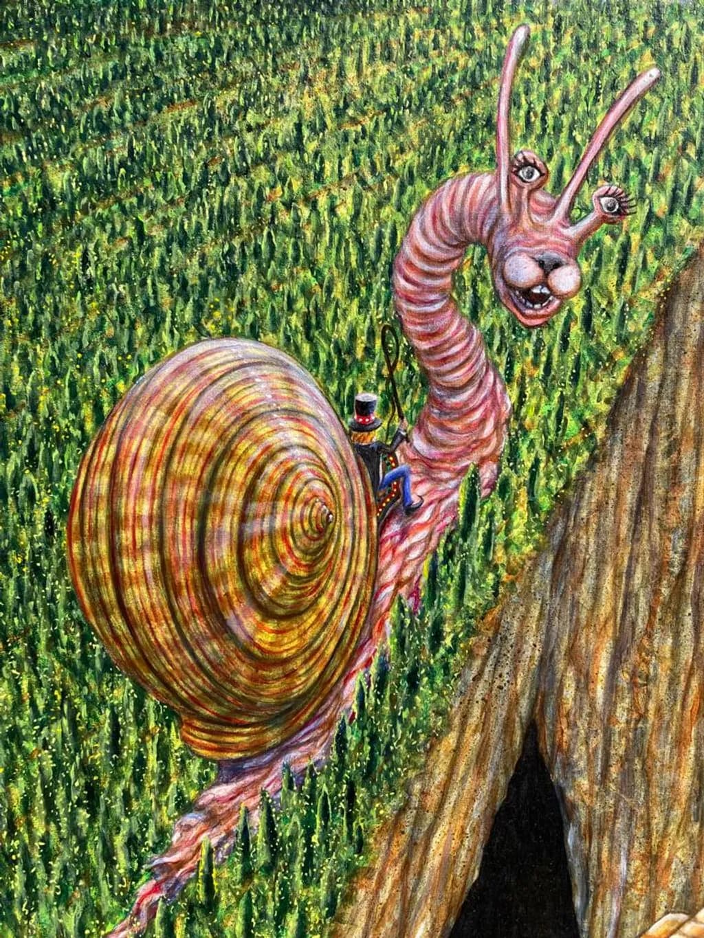 Whimsical Snail Ride
