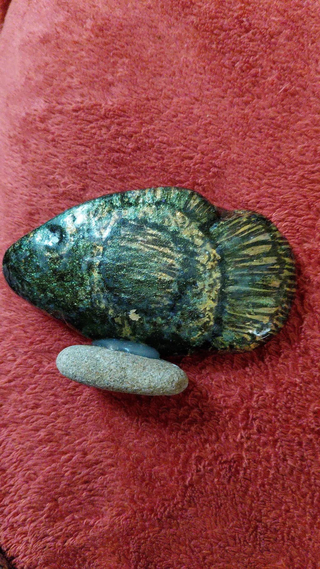 Stone Fish Sculpture