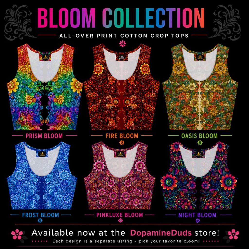 Bloom Collection Crop Tops