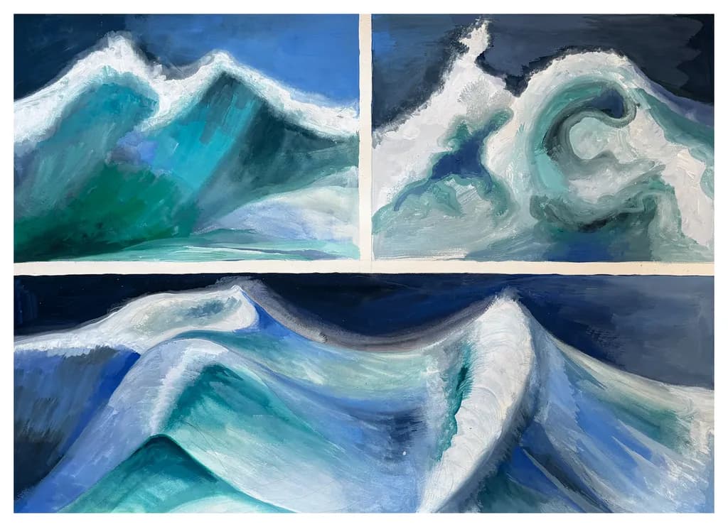 Ocean Currents Triptych
