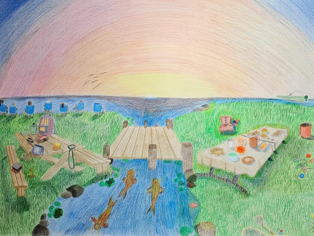 Sunset Dockside Picnic