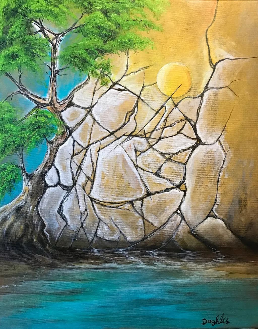 Fractured Stone Sun
