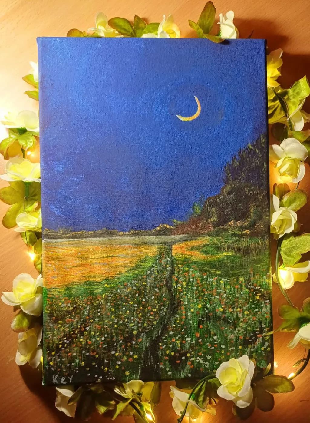 Moonlit Meadow Path
