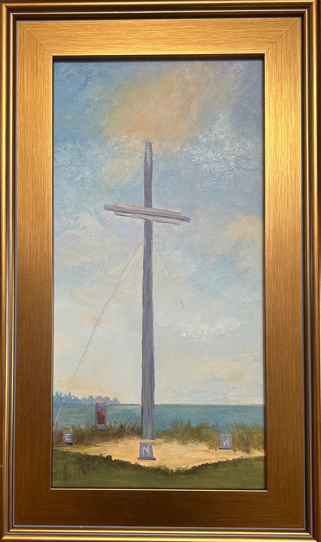 Waterman’s Memorial at Chincoteague Island -framed