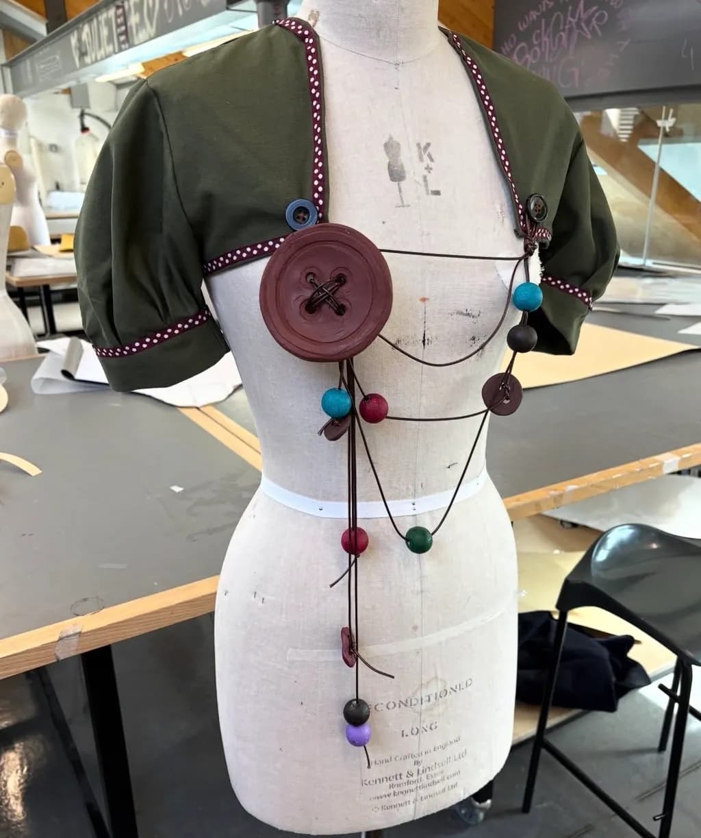 Button Cascade Necklace