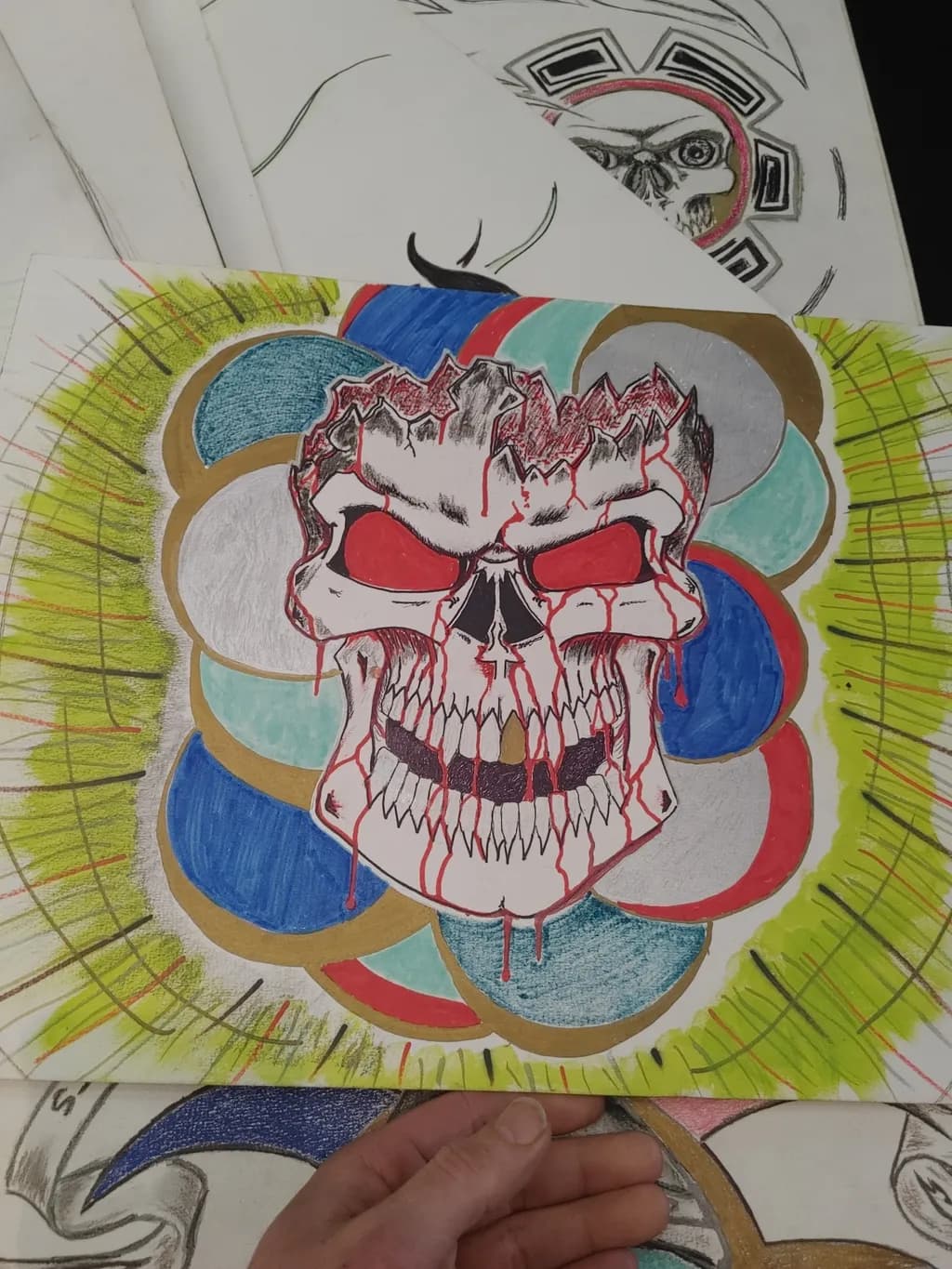 Crimson Skull Burst