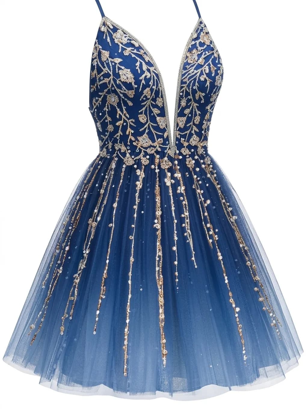 Starlit Cascade Dress