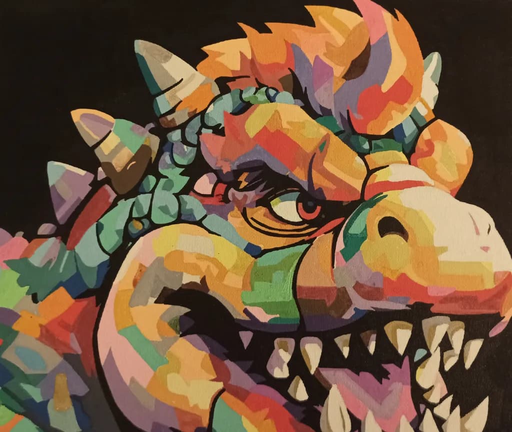 Colorblock Bowser