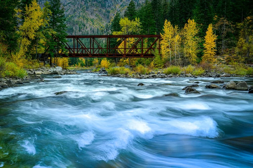 Autumn Rapids Bridge