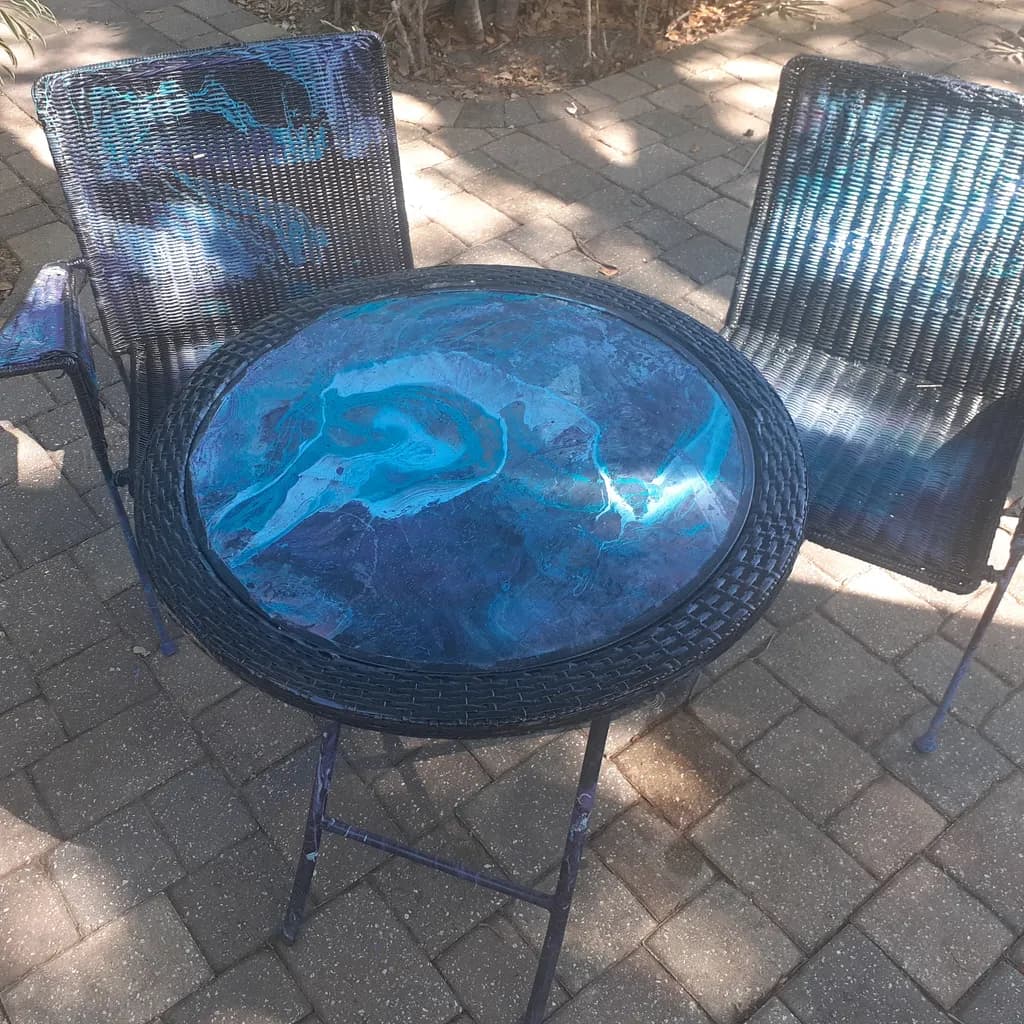 Blue Cascade Patio Set