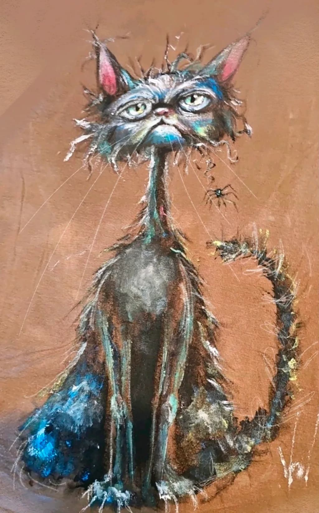 Quirky Cat Portrait