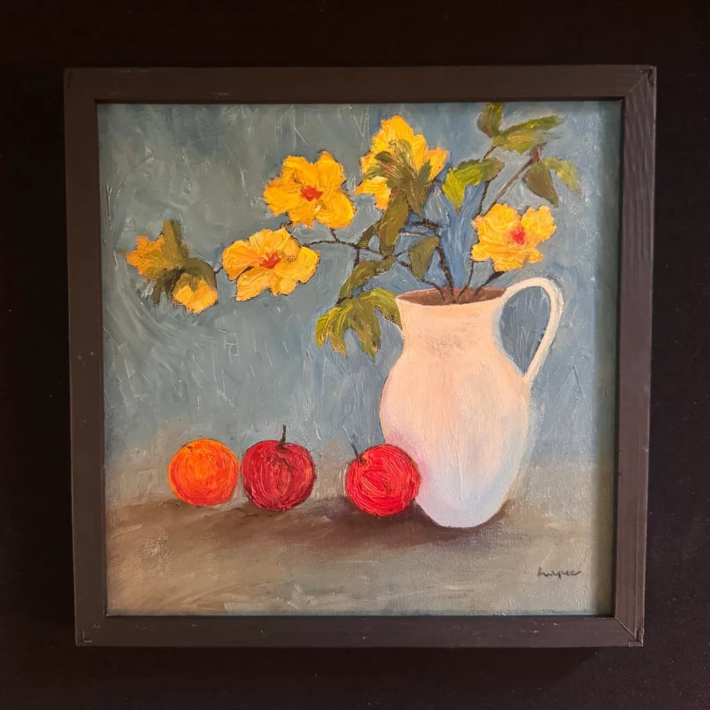 Yellow Blooms and Fruit