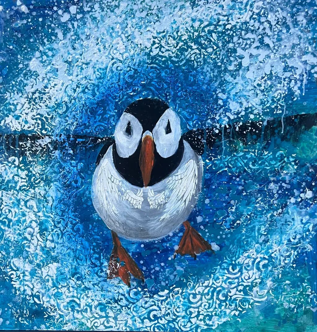 Ocean Puffin Splash