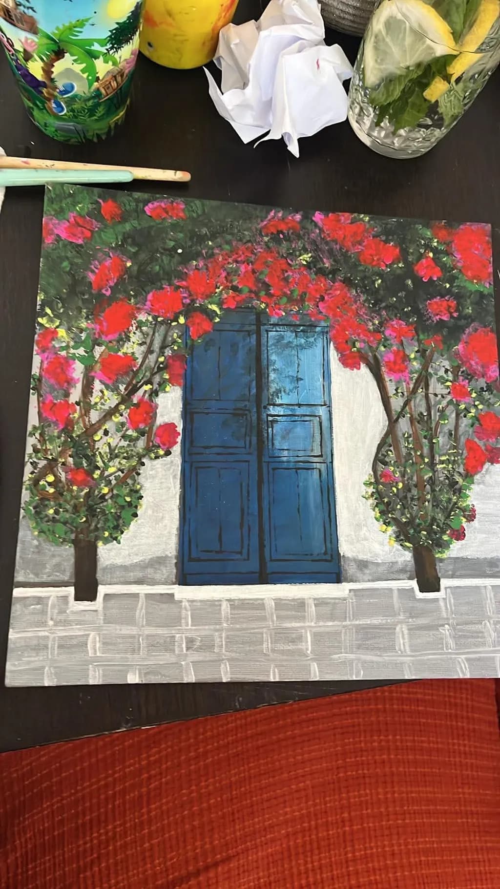 Blue Door Blossom Arch