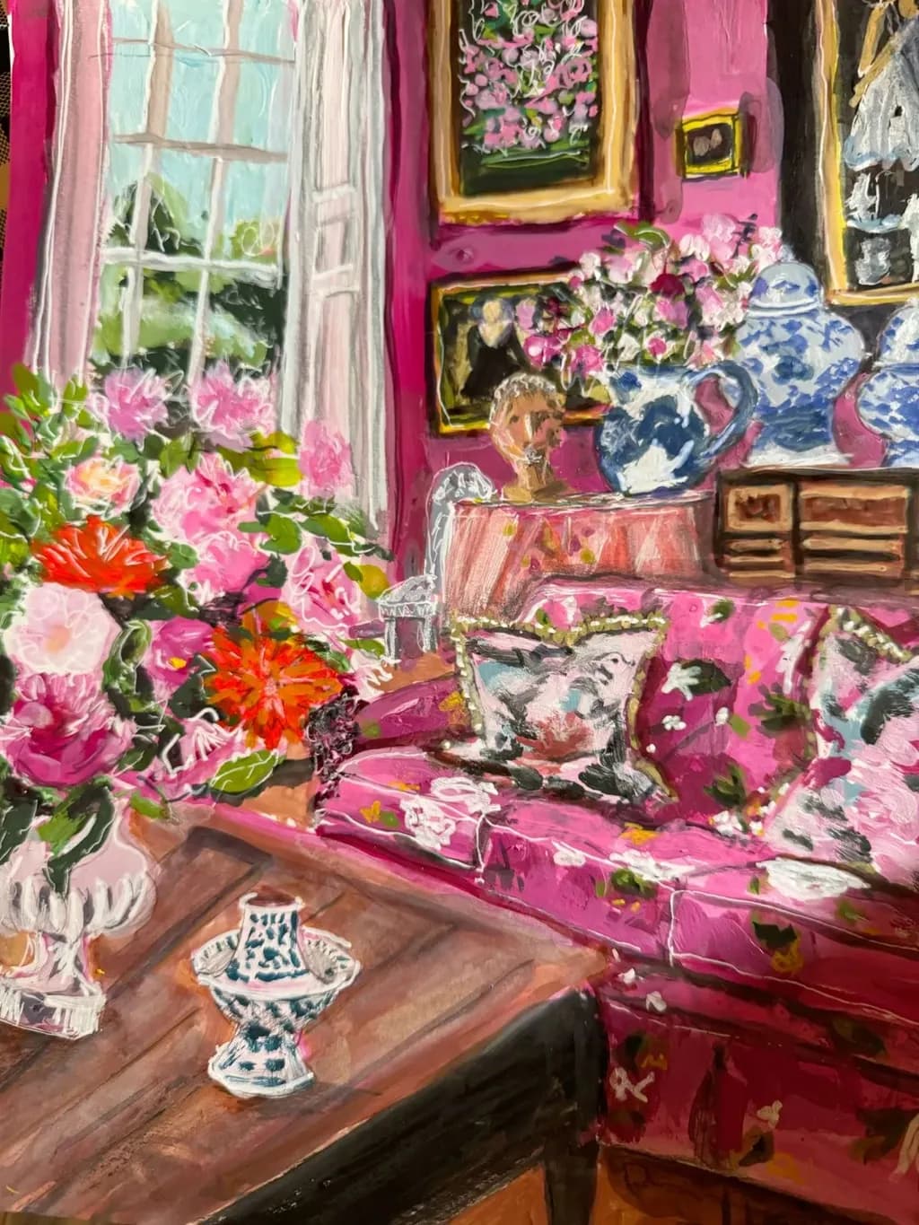 Floral Living Room