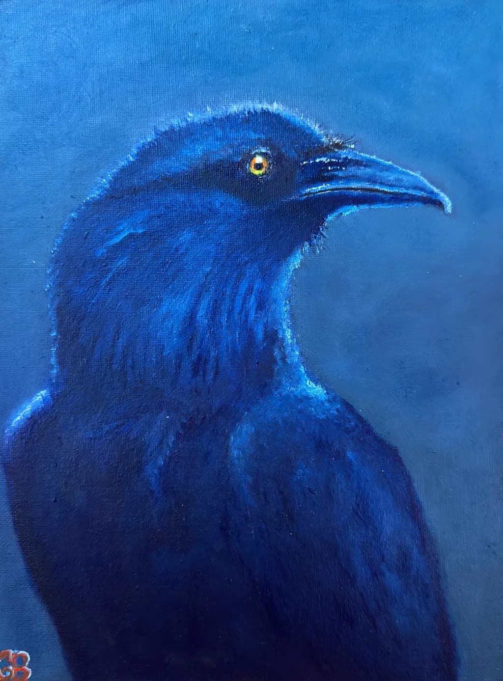 Blue Raven Portrait