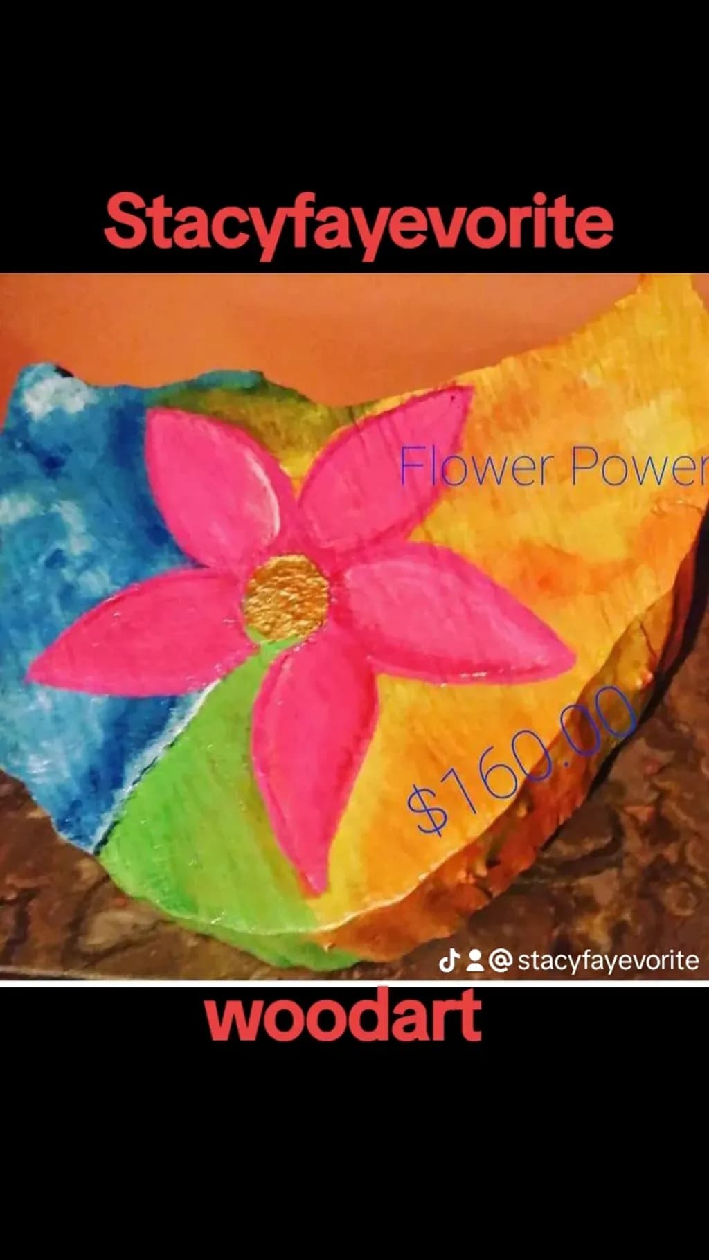 Flower Power Wood Art