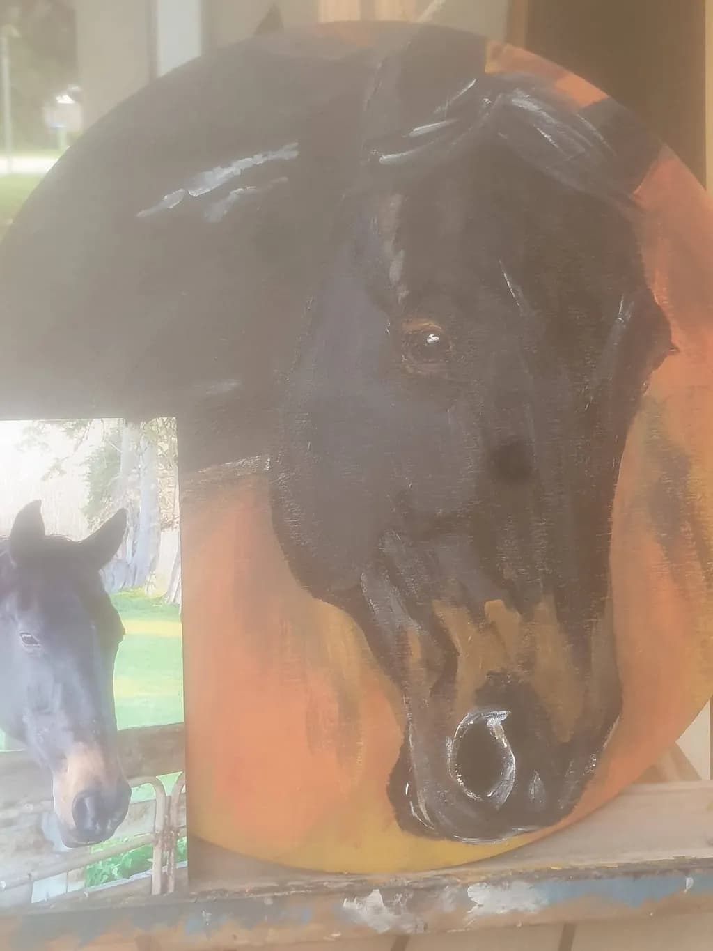 Black Stallion Portrait