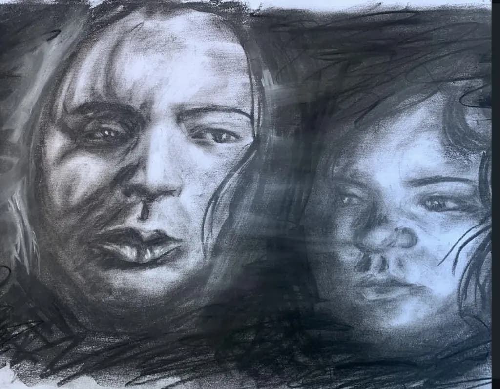 Reflections in Charcoal