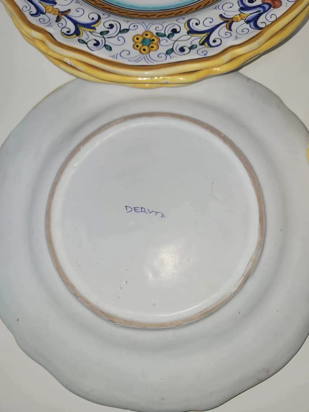 Hand-Painted Floral Plate