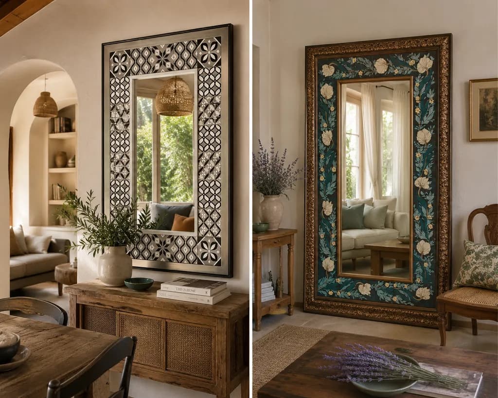 Decorative Mirror Pair