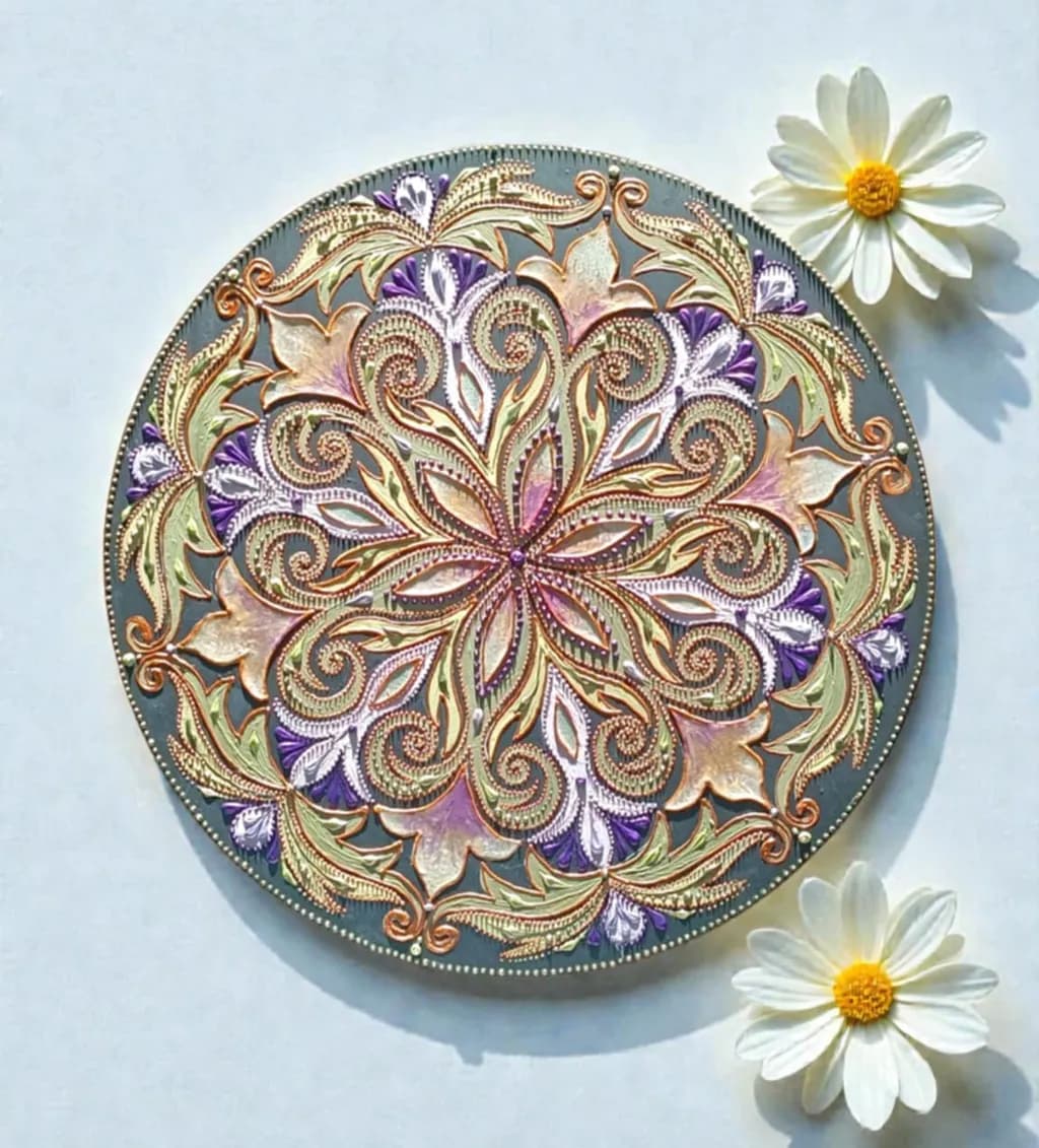 Ornate Floral Mandala