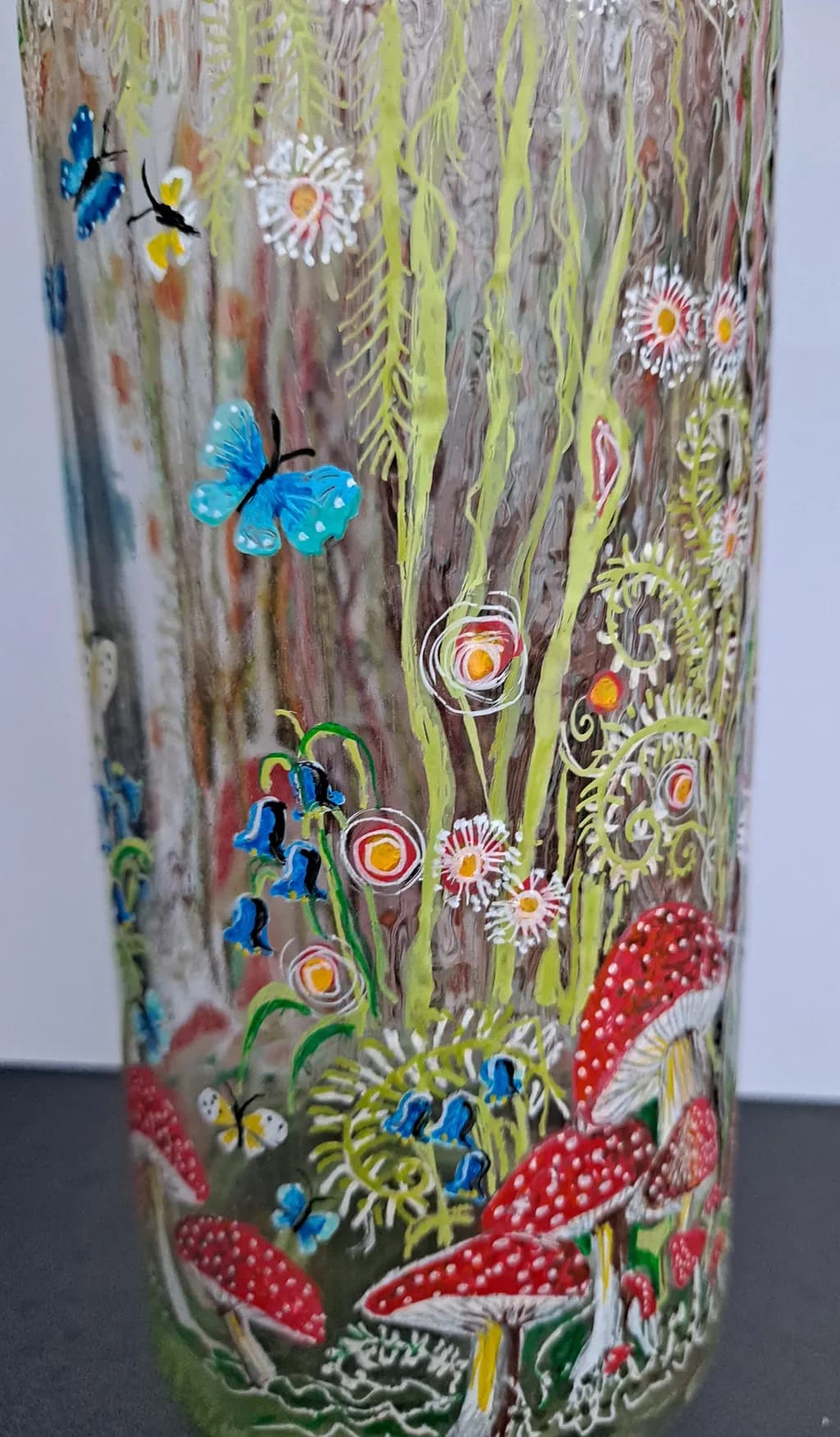 Forest - bottle lamp ( detail)