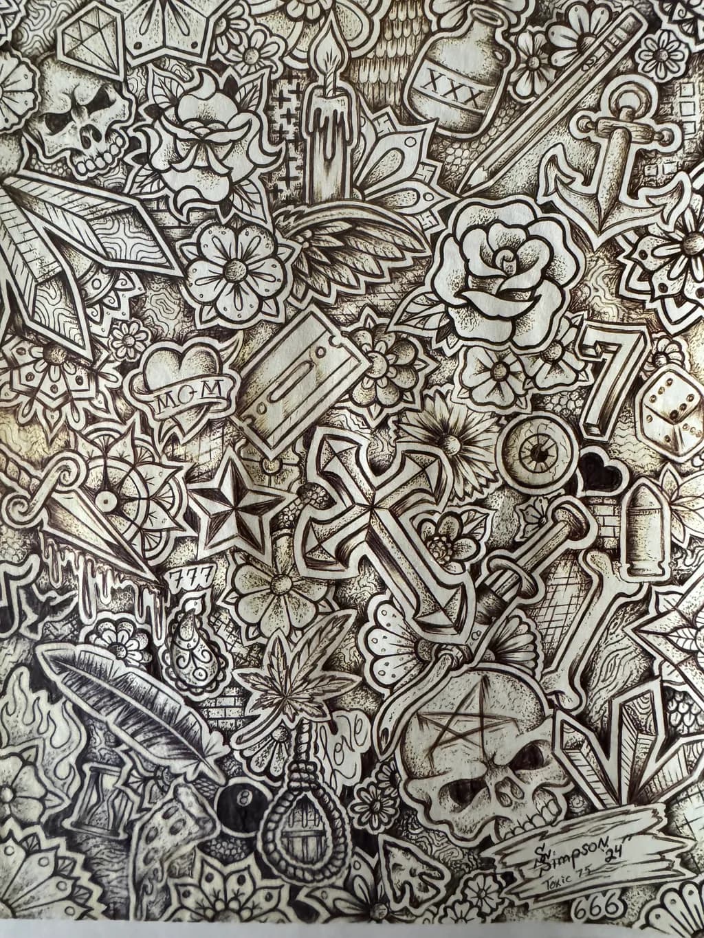 Toxic Ink Collage
