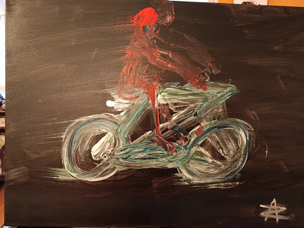 Abstract Bicycle Ride