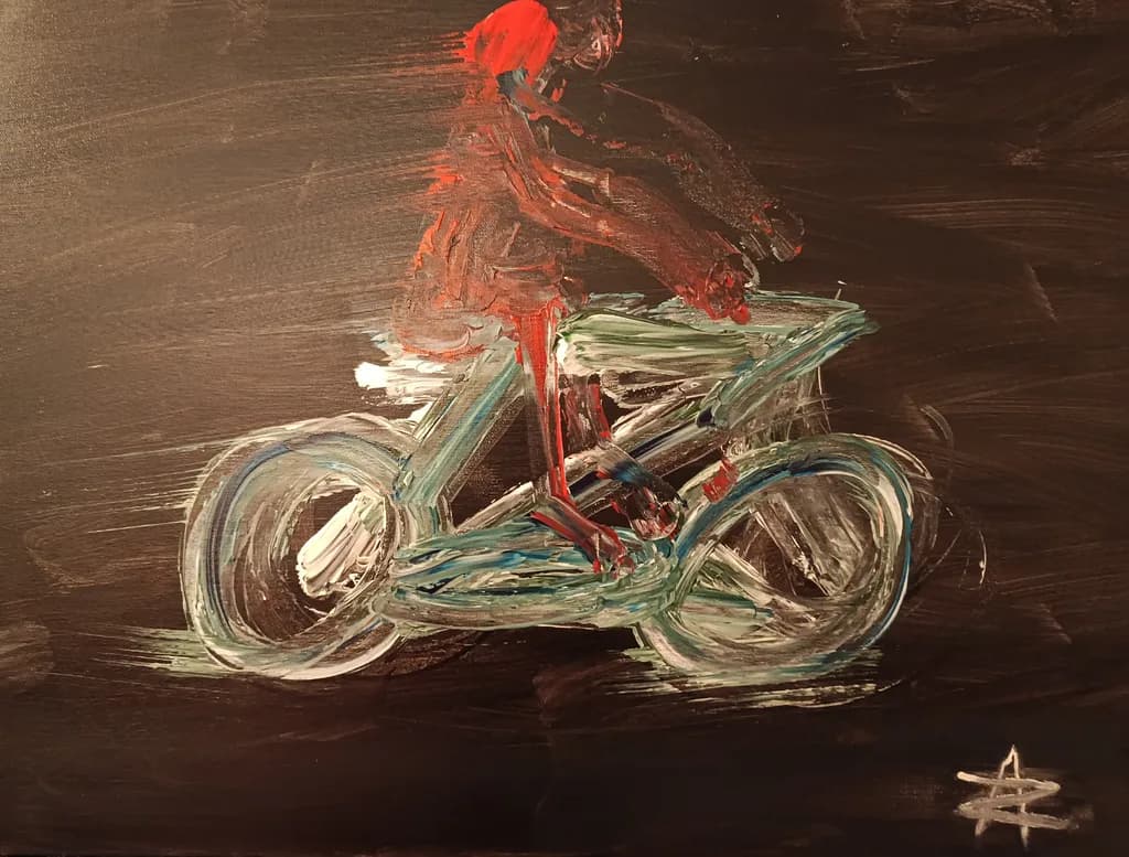 Red Rider on Bicycle