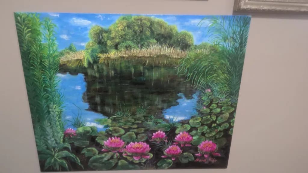 Lily Pond Reflection