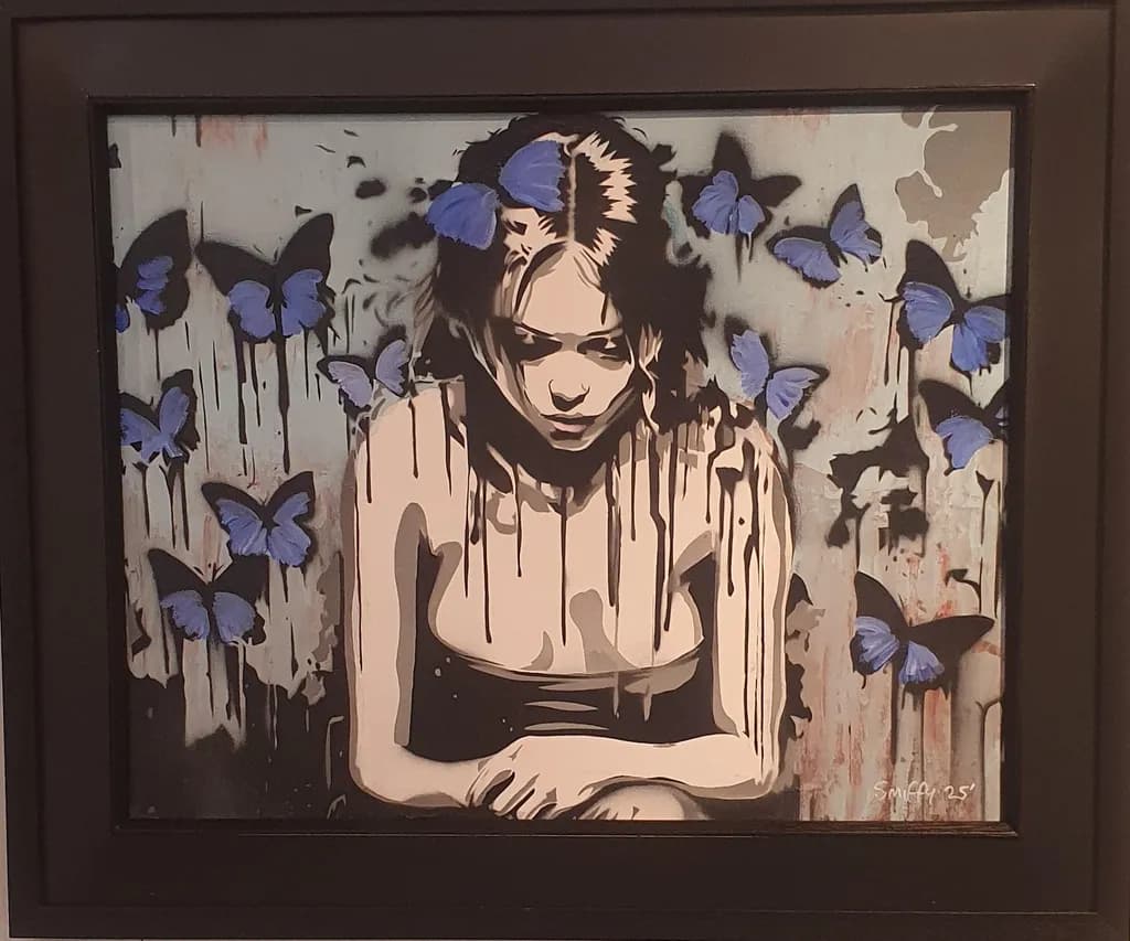 Unnamed Portrait with Butterflies