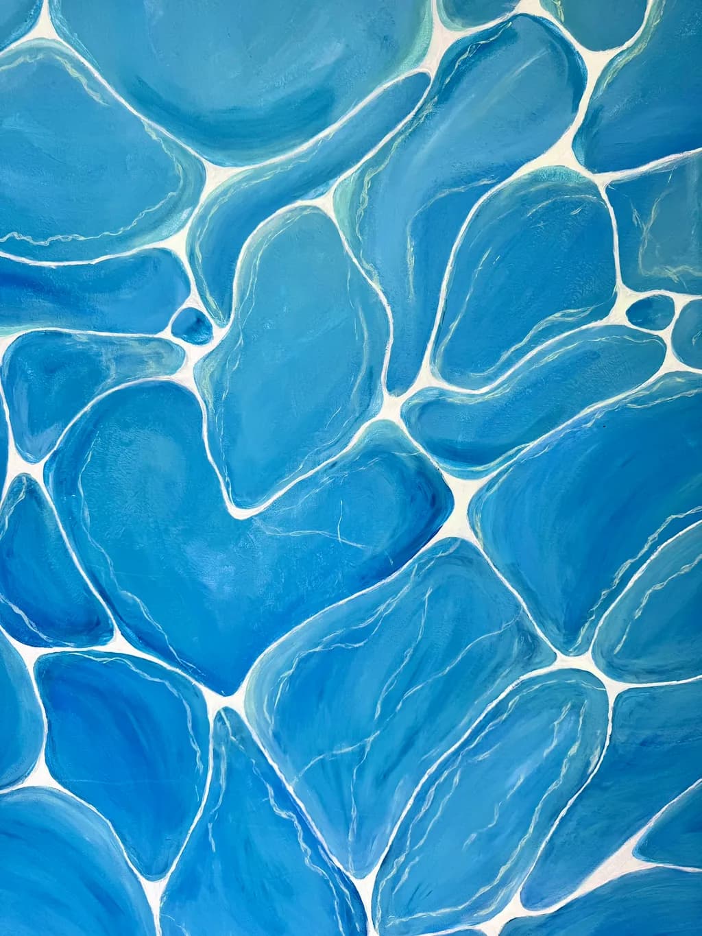 Blue Pebble Mosaic