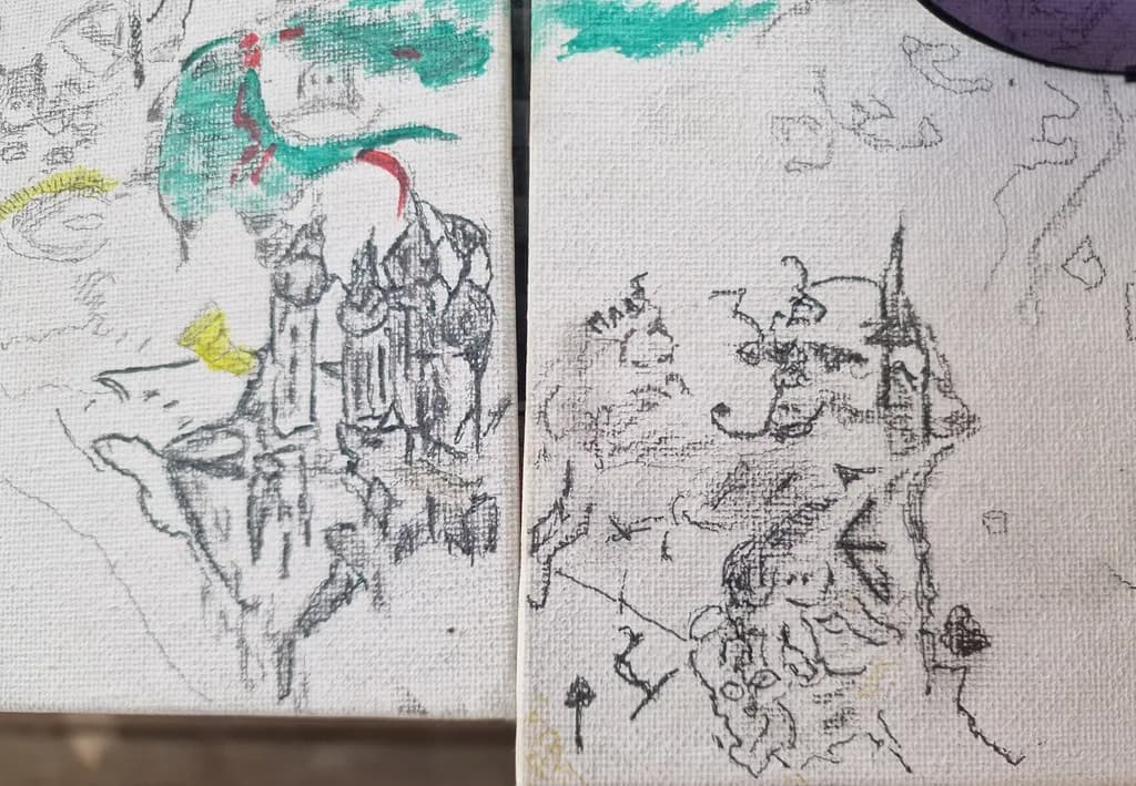 Abstract Castle Sketch