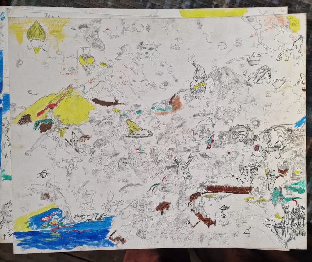 Abstract Canvas Sketch