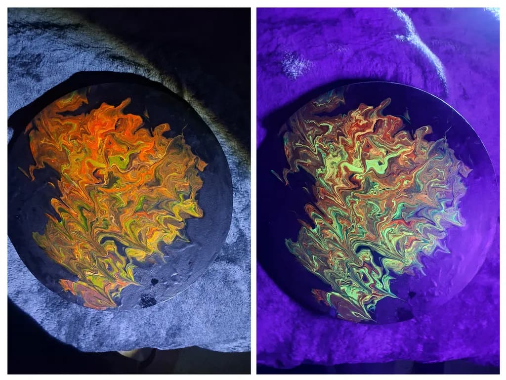 Fluorescent Flame Drift