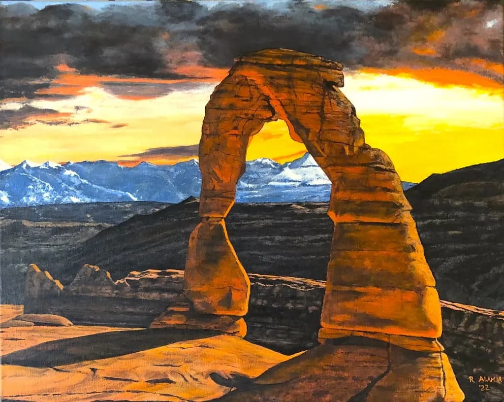 Desert Arch Sunset