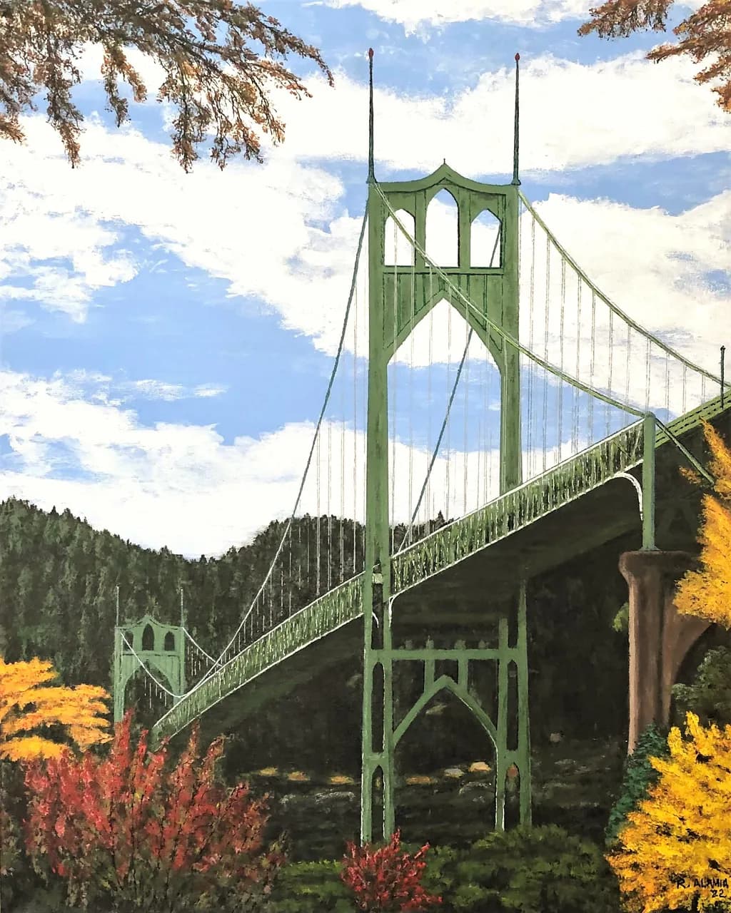 Autumn Bridge View