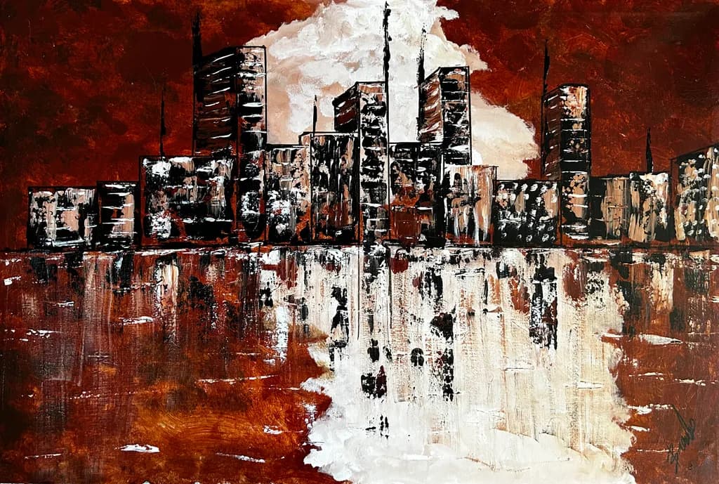 Rust Skyline Reflection