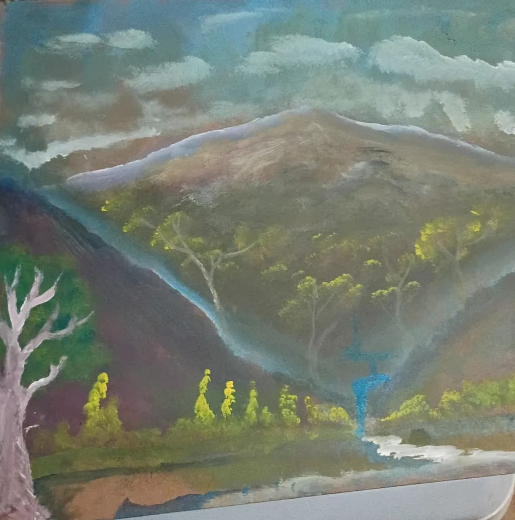 Mountain River Landscape