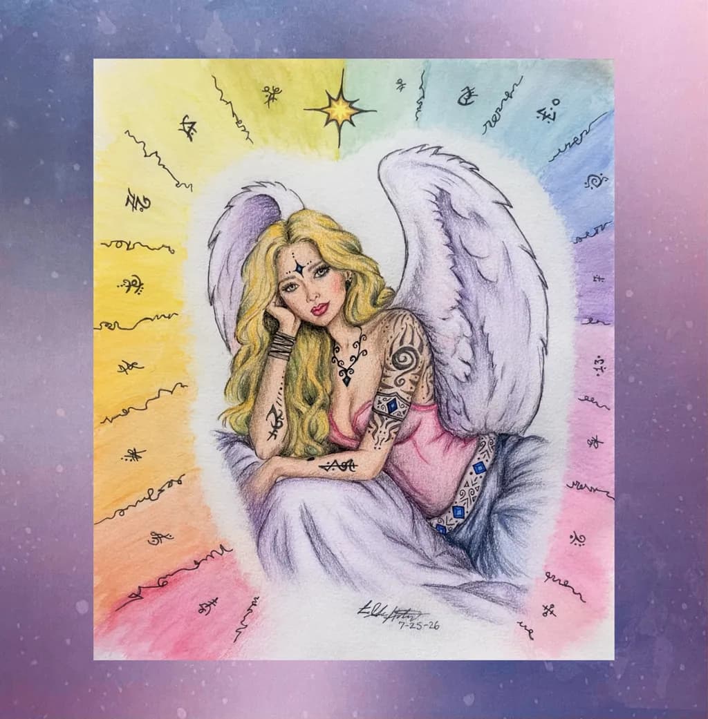 Tattooed Angel Stars