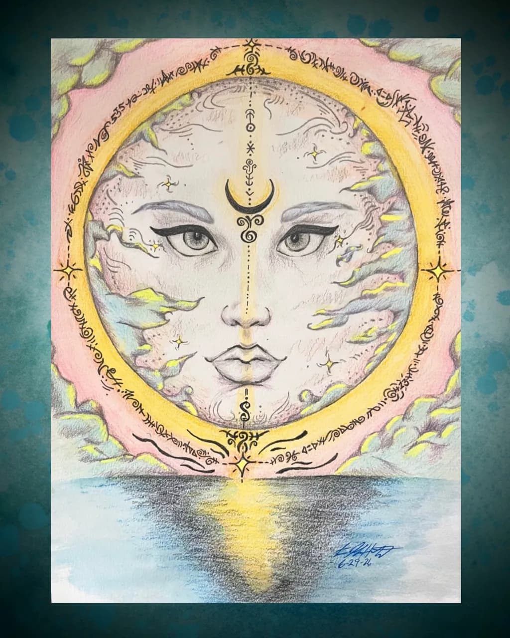 Celestial Moon Face