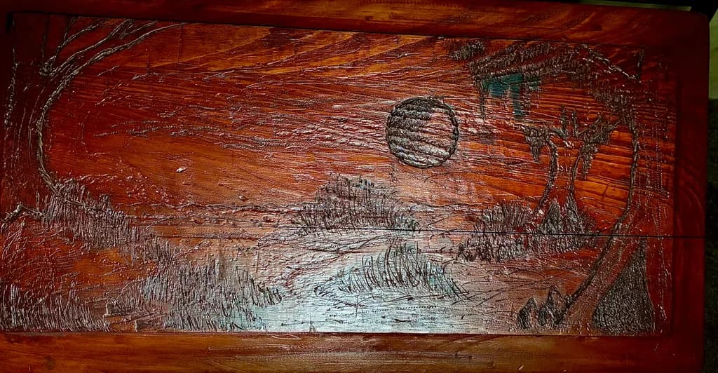 Rustic Moonlit Landscape