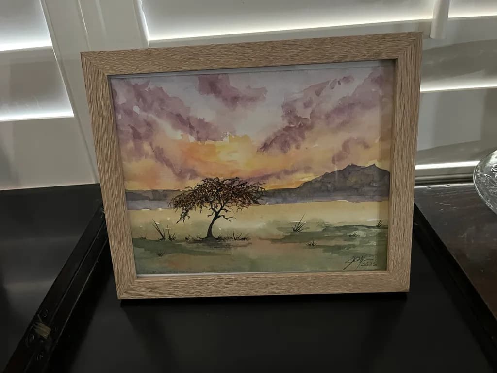 Sunset Tree Landscape