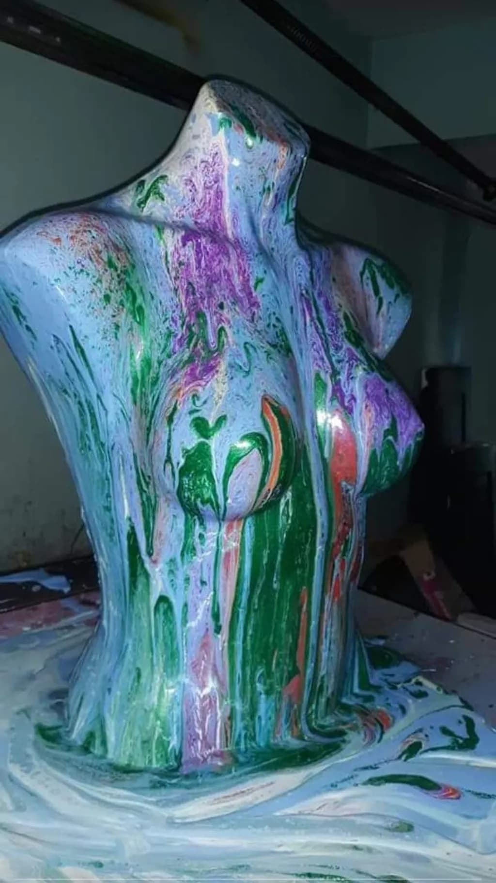 Paint Cascade Bust