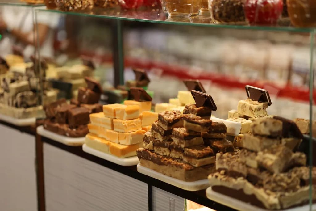 Assorted Fudge Display