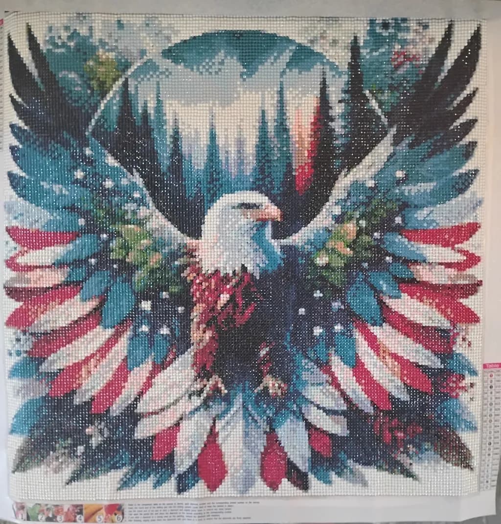 Patriotic Eagle Burst